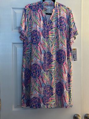 NWT LuLu-B UPF50+ Pink Pineapple Dream Dress